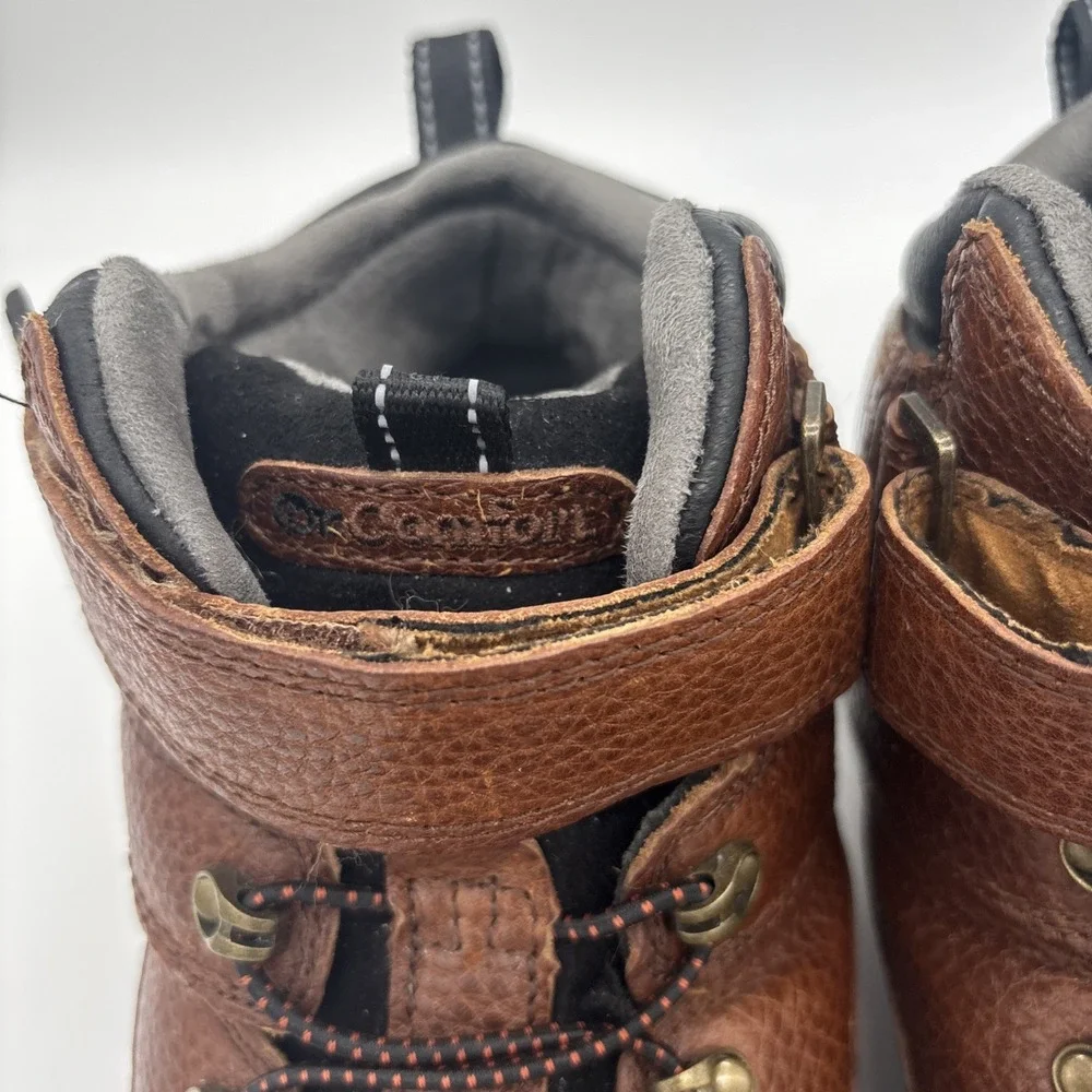 Dr Comfort Ranger Lace‎ Up Ankle Work Boots Men Size 12 W Brown Leather
